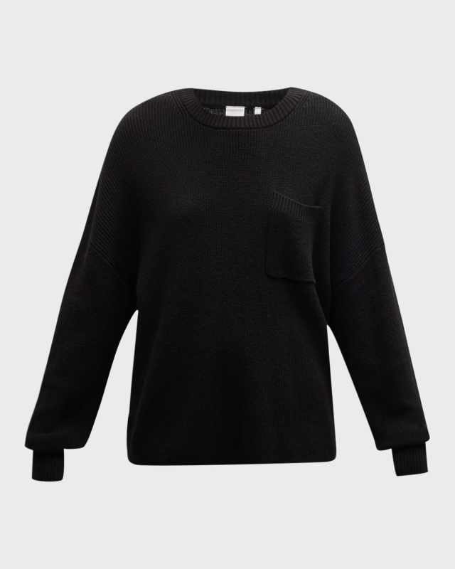 Sara Knit Crewneck Pocket Sweater