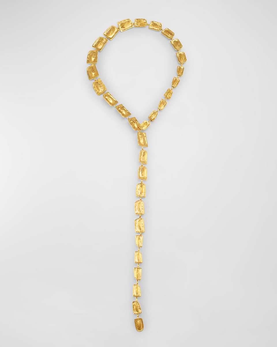 Brass Lariat Necklace