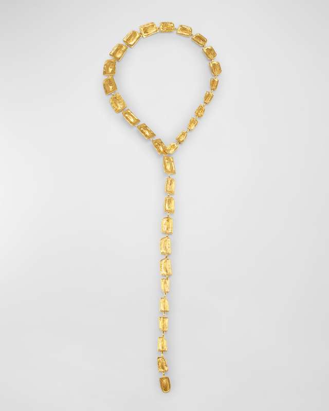 Brass Lariat Necklace
