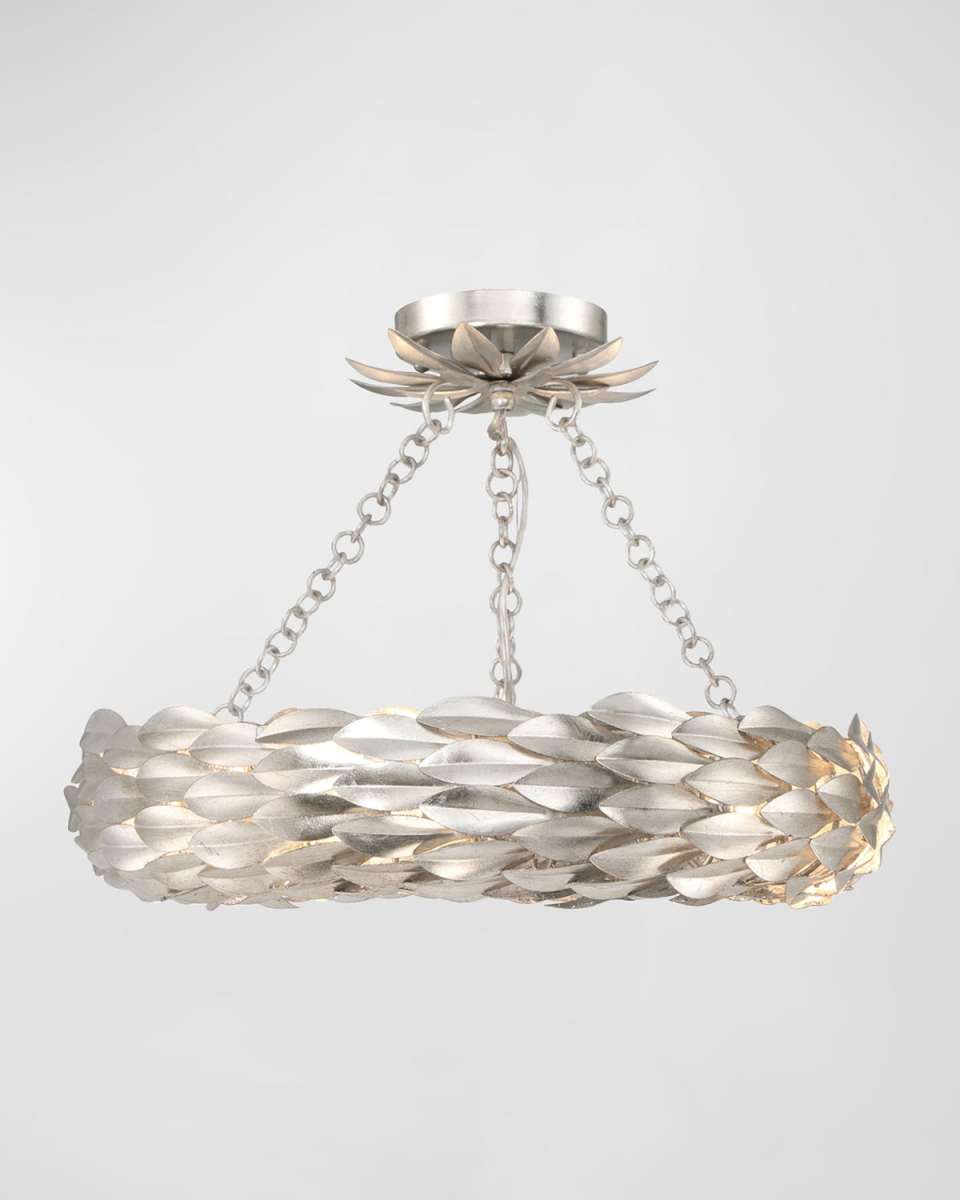 Broche 18" Round 6-Light Semi-Flush Mount