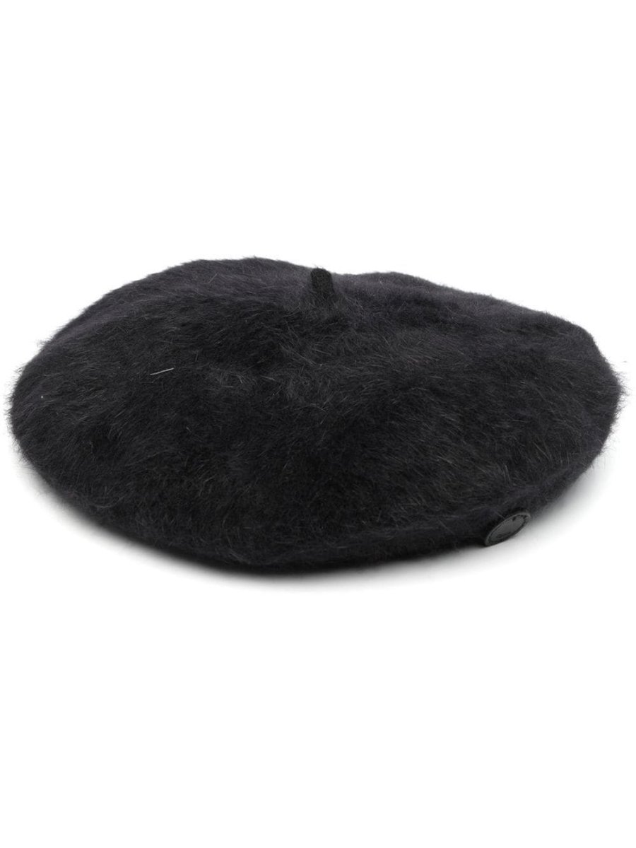 flat-peak beret hat