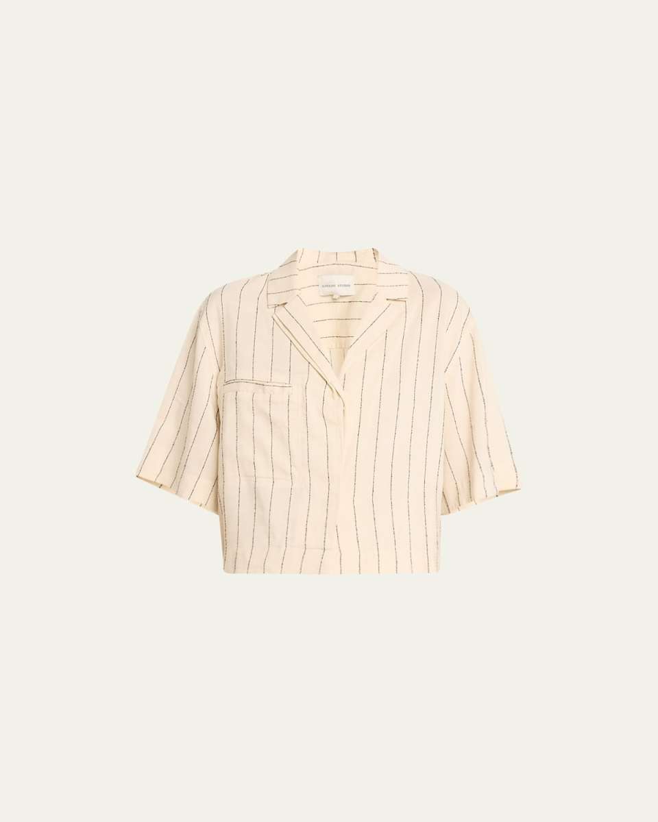 Stripe Cropped Shirt