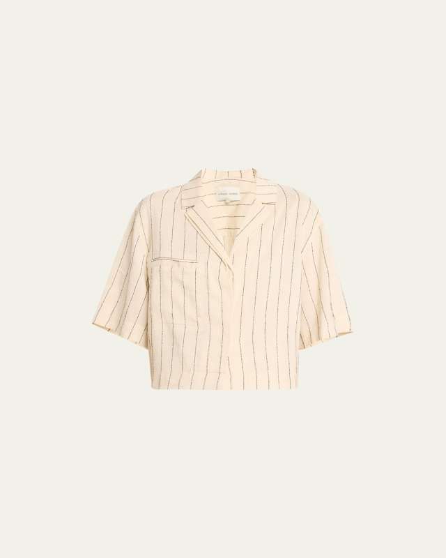 Stripe Cropped Shirt
