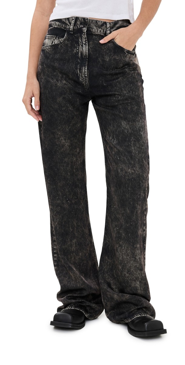Acne Studios Printed Trousers Black/Beige