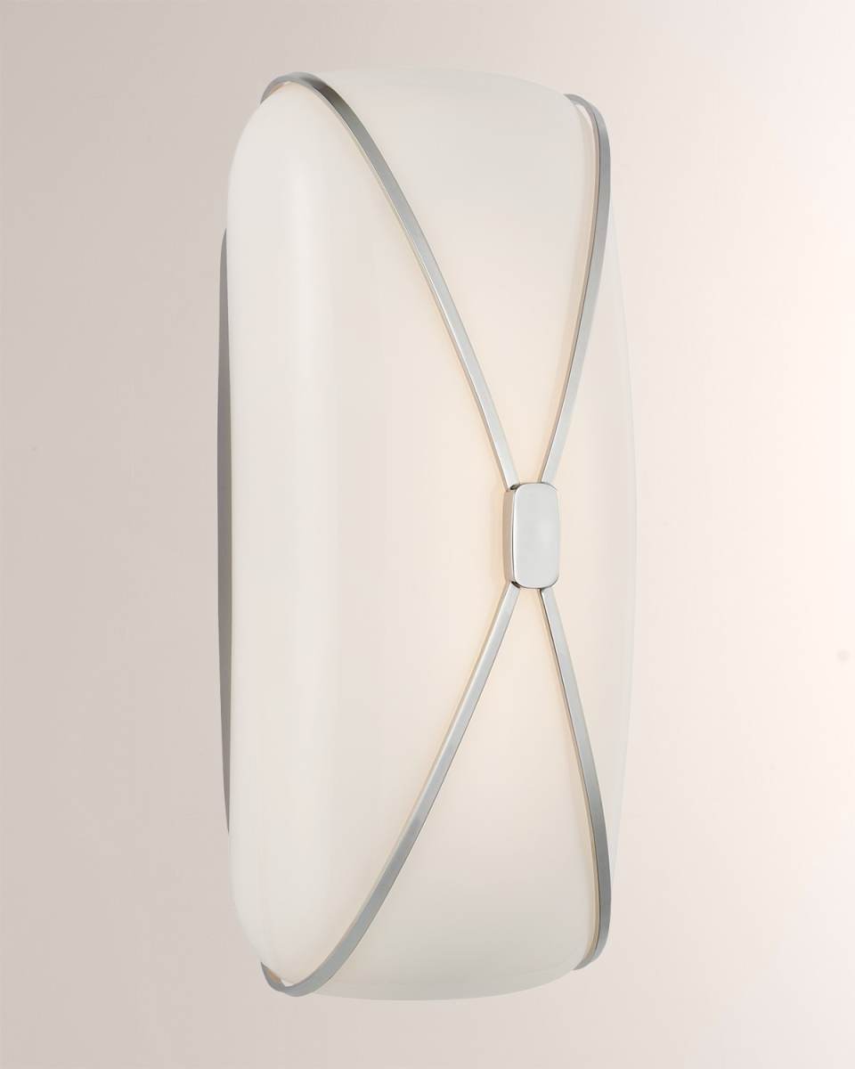 Fondant 13" Linear Bath Sconce in Polished Nickel by Julie Neill