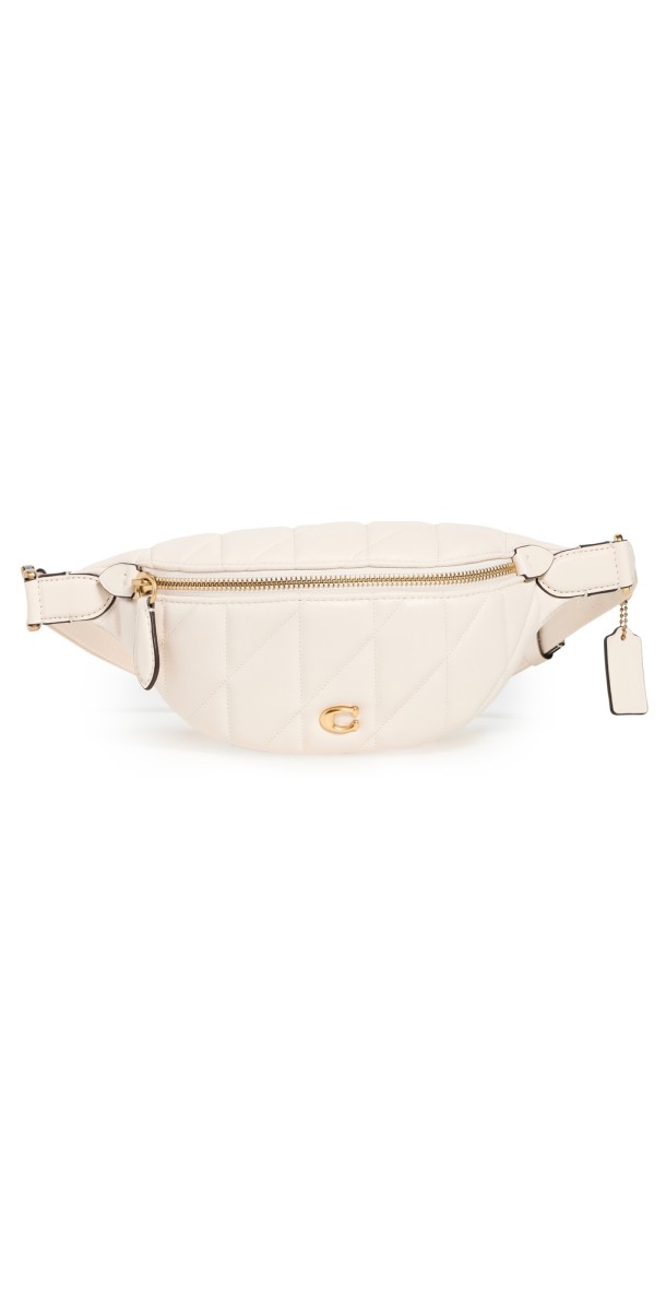 Coach Quilted Pillow Leather Essential Belt Bag B4/Chalk
