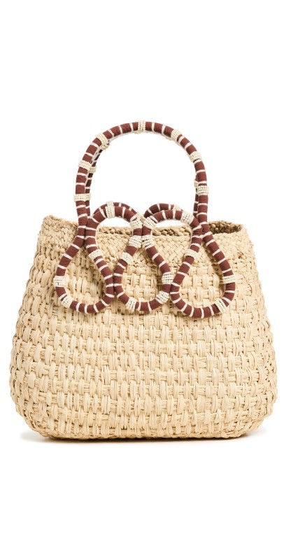 Johanna Ortiz Small Villages Mini Bucket Bag Ecru