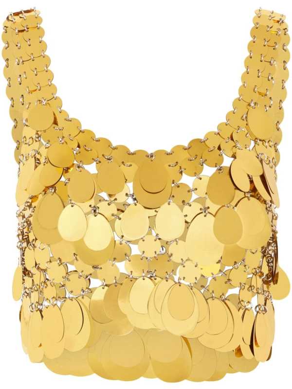 sequinned cropped top