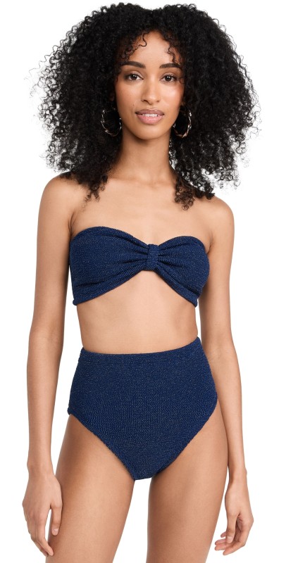 Hunza G Ruby Bikini Set Navy/Silver