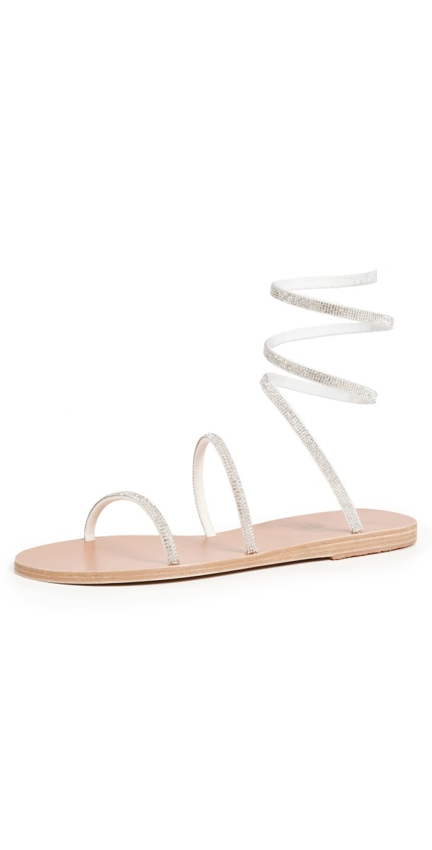 Ancient Greek Sandals Ofis Low Sandals Silver