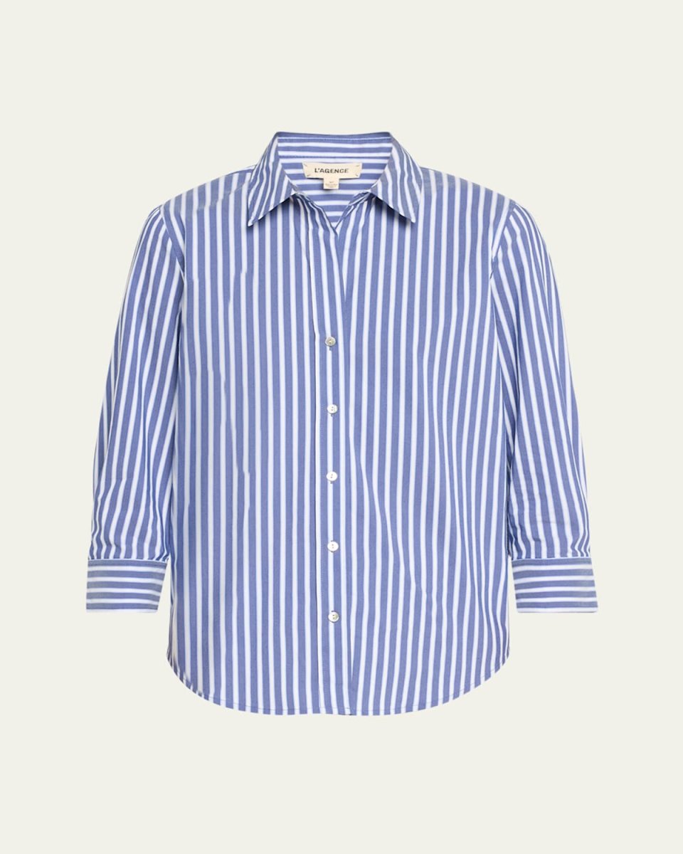 Daniella Stripe Button-Front Shirt