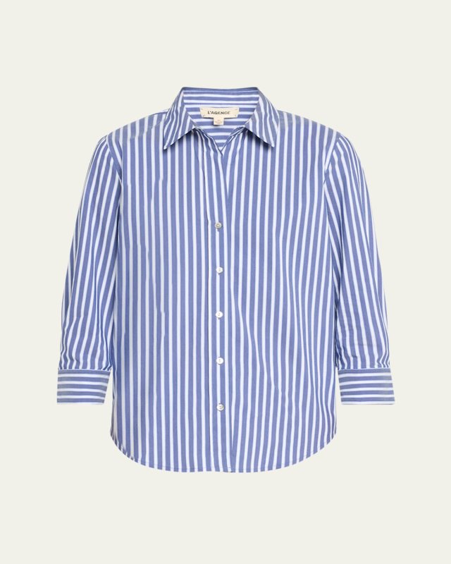 Daniella Stripe Button-Front Shirt