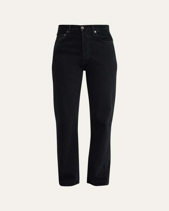 90's Pinch Waist High Rise Straight Jeans