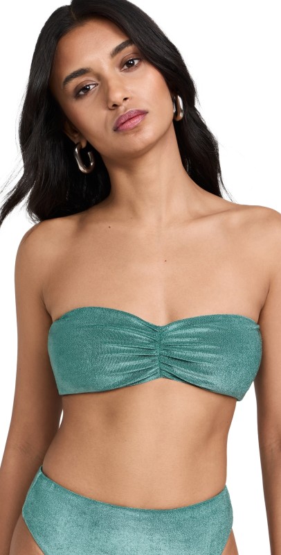 JADE Swim Ava Bandeau Bikini Top Fiji