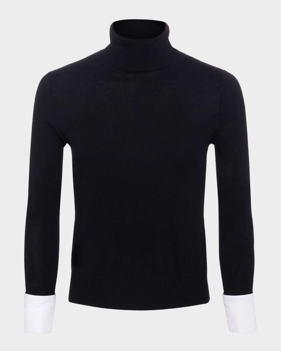 Flora Poplin Cuff Sweater