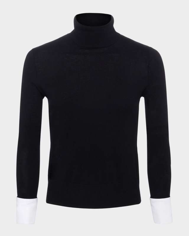 Flora Poplin Cuff Sweater