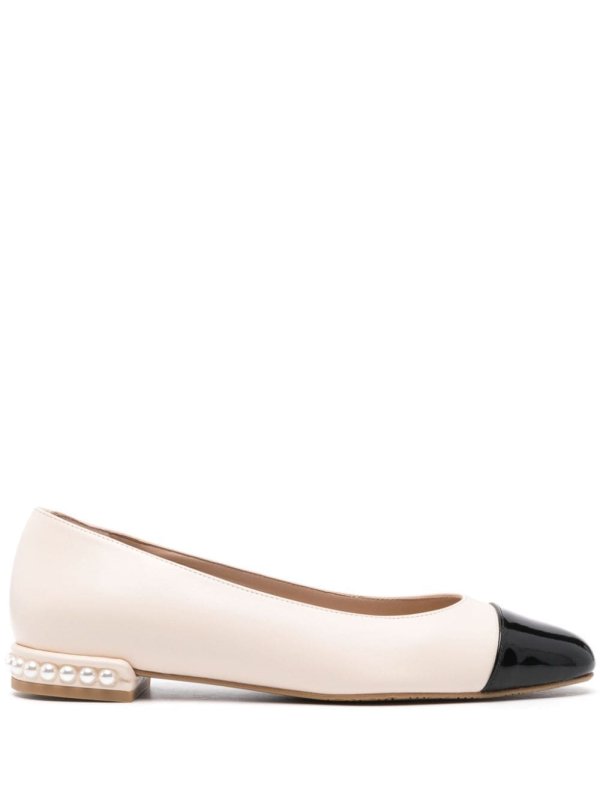 pearl-embellished ballerina shoes