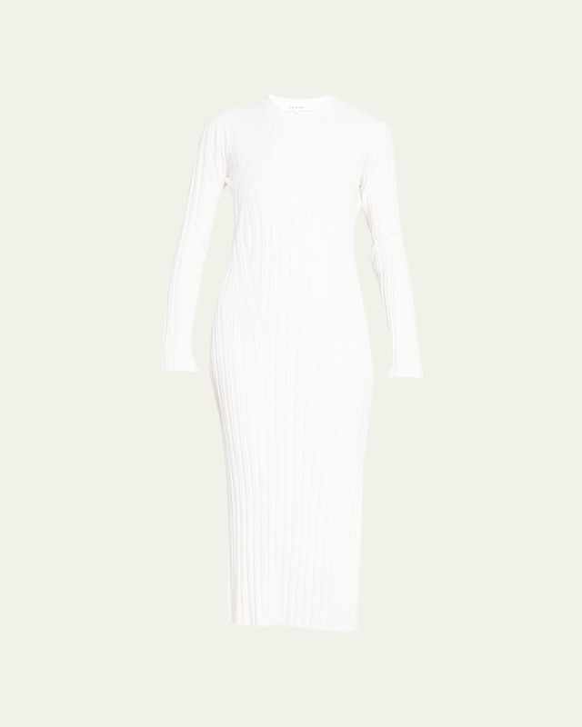 Ribbed Midi Sweater Dress