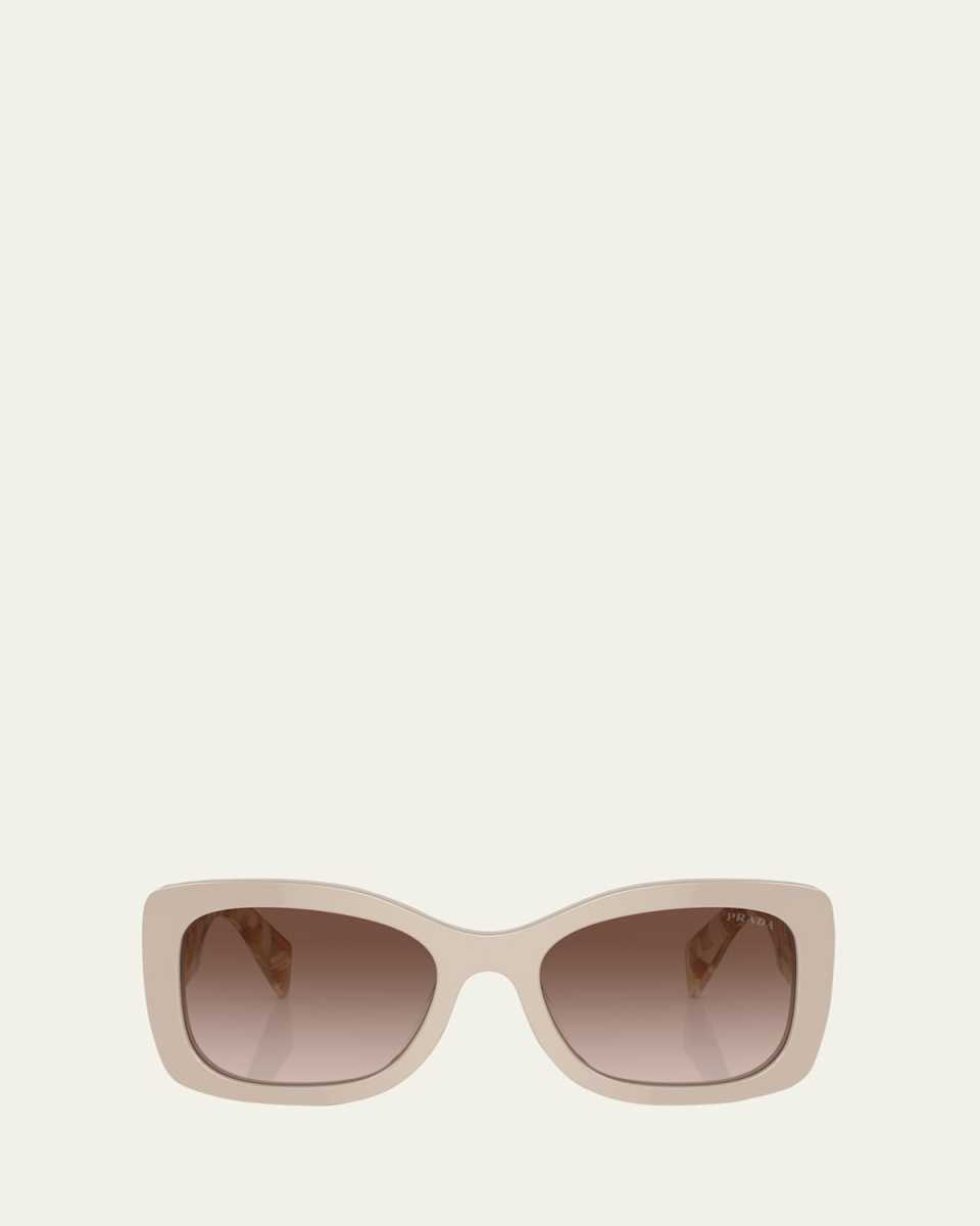 Gradient Acetate Oval Sunglasses