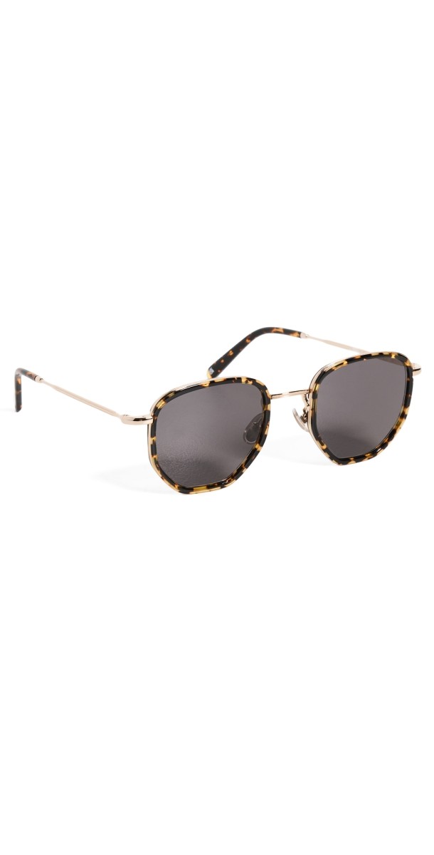 Illesteva Hunter Ace Flame Sunglasses Flame/Gold