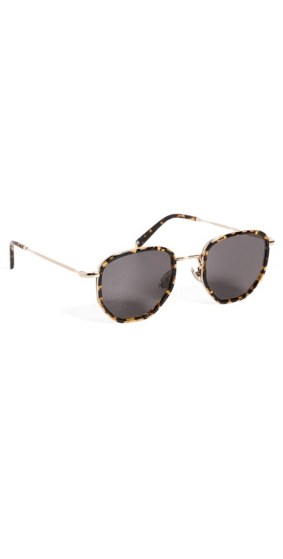 Illesteva Hunter Ace Flame Sunglasses Flame/Gold