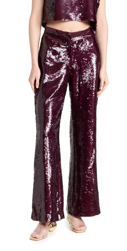 Sabina Musayev Christopher Pants Ruby Wine