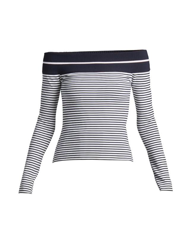 Striped Off-The-Shoulder Top