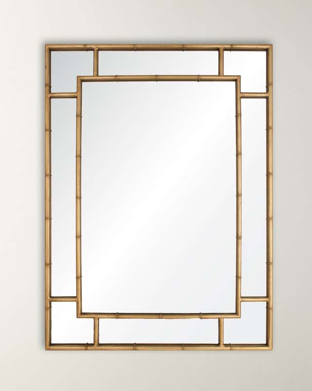 Gold Leaf Iron Mirror