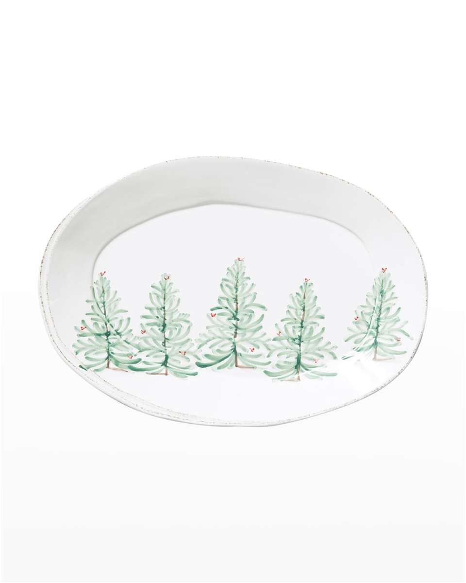 Lastra Holiday Melamine Oval Platter