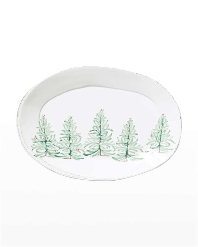 Lastra Holiday Melamine Oval Platter