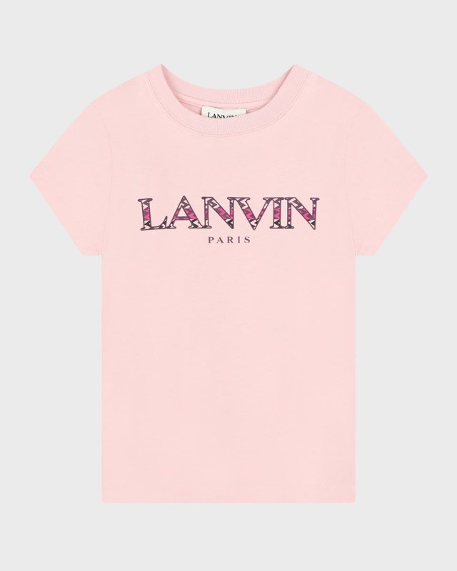 Girl's Classic Curb Logo-Print T-Shirt, Size 8-14