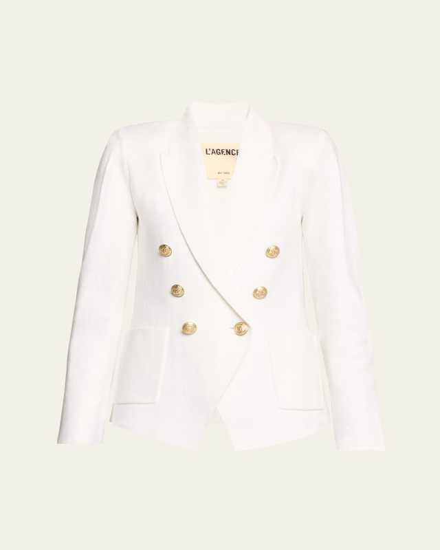 Kenzie Knit Double-Breasted Blazer