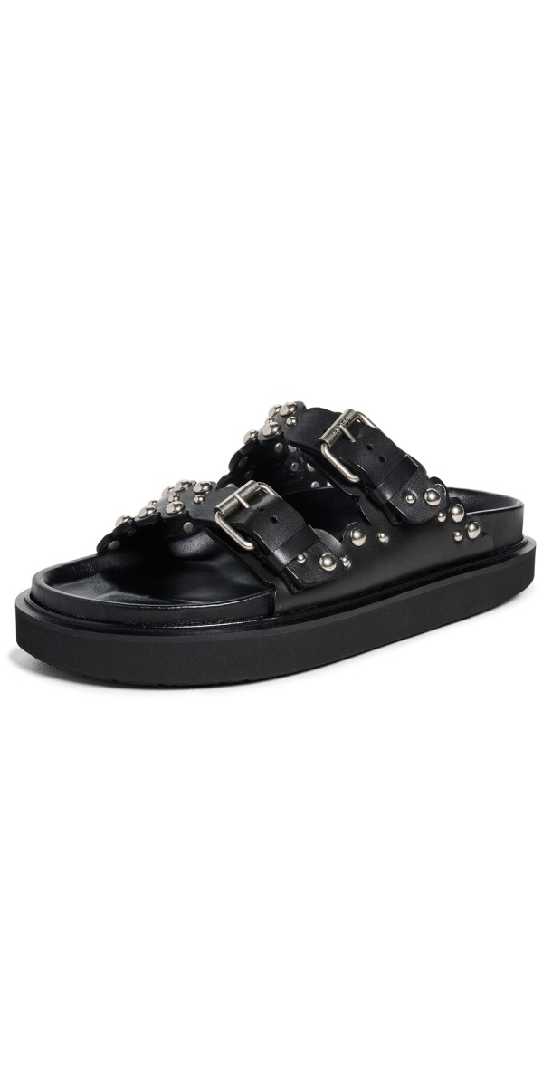 Isabel Marant Lennya Sandals Black/Silver
