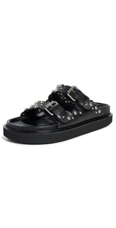 Isabel Marant Lennya Sandals Black/Silver