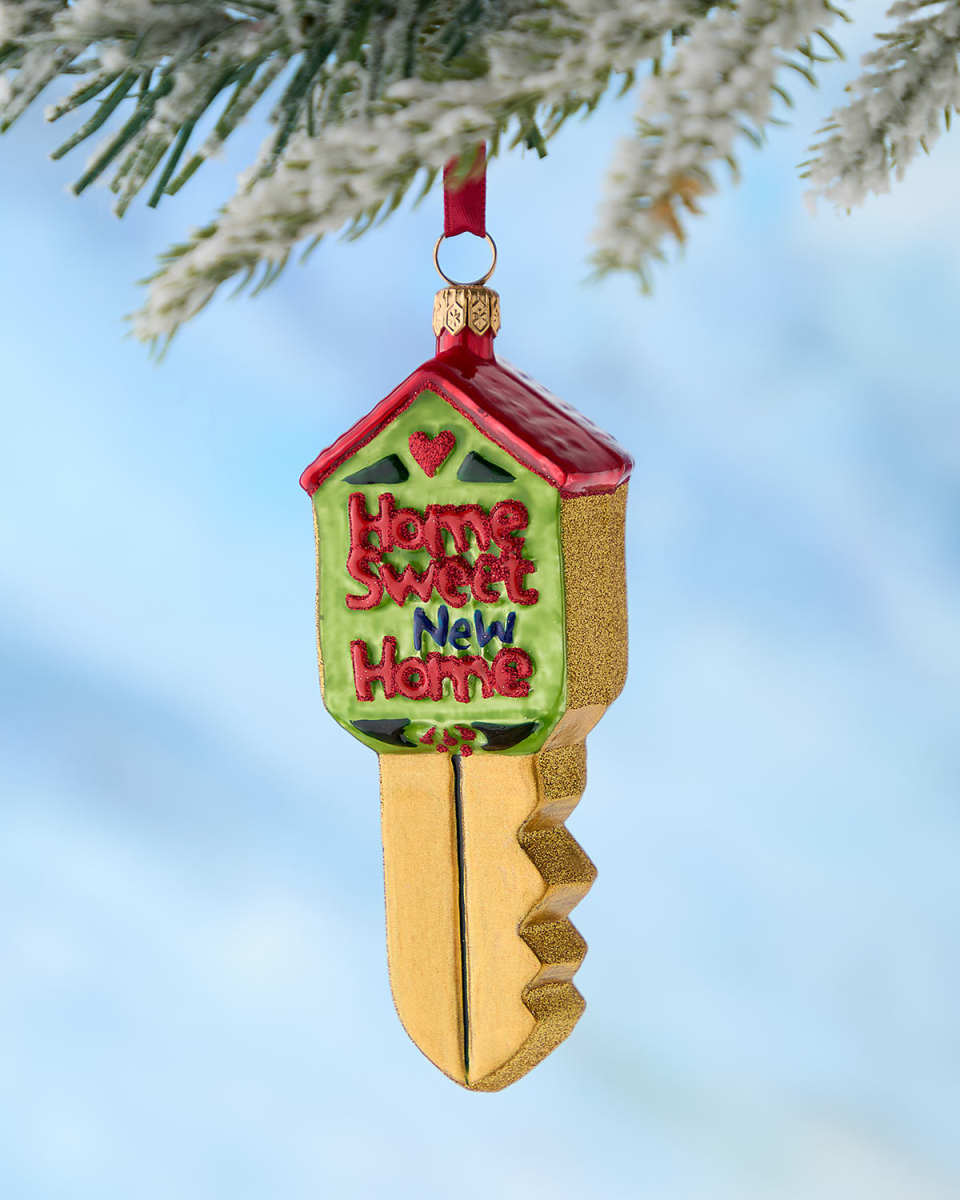 Home Sweet Home New Home Key Christmas Ornament