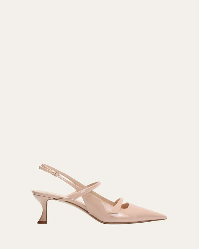 Tita Patent Slingback Pumps