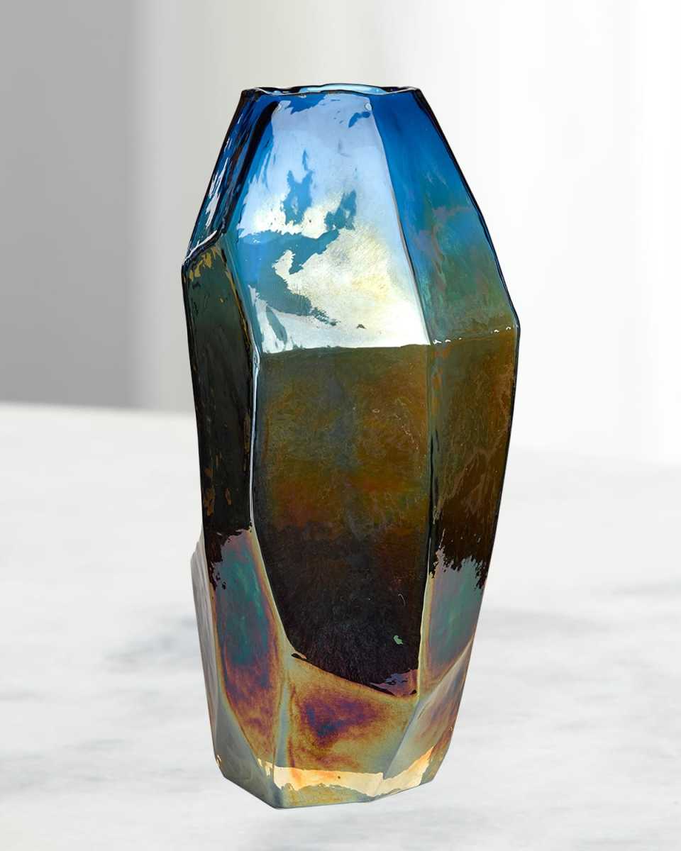 Graphic Luster Vase - 12"