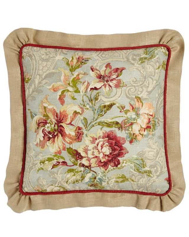 Fresco Ruffled Square Pillow