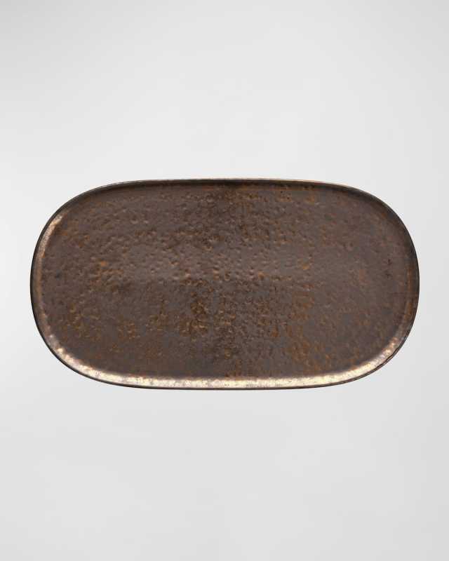 Nivo Metallic Serve Platter, 13.4"