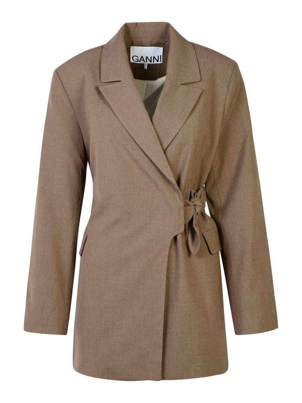Ganni Blazer - Marron
