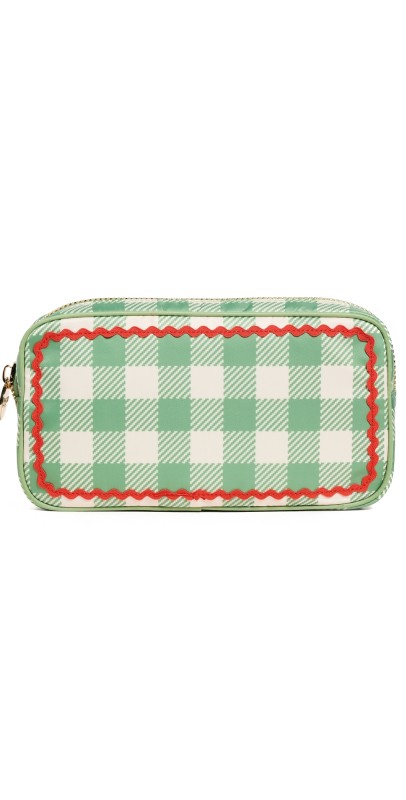 Stoney Clover Lane Small Pouch Pesto Gingham