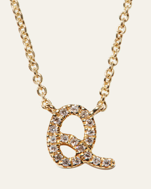 Diamond Initial Pendant Necklace
