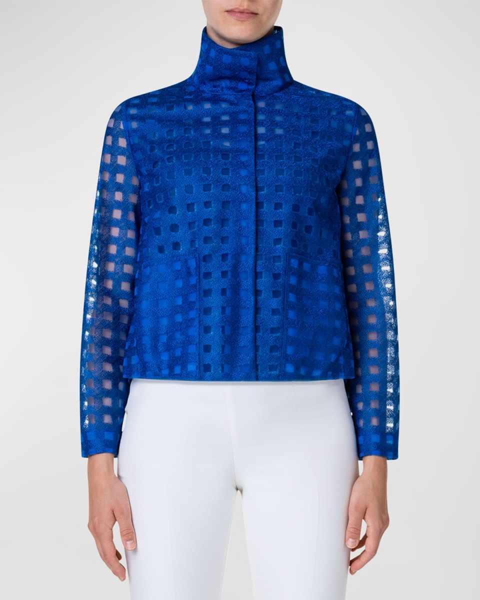 Castro Short Jacket w/ Square Embroidery