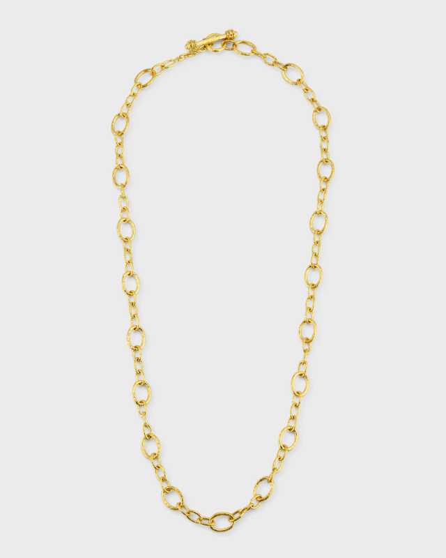 19k Small Garda Chain Link Necklace
