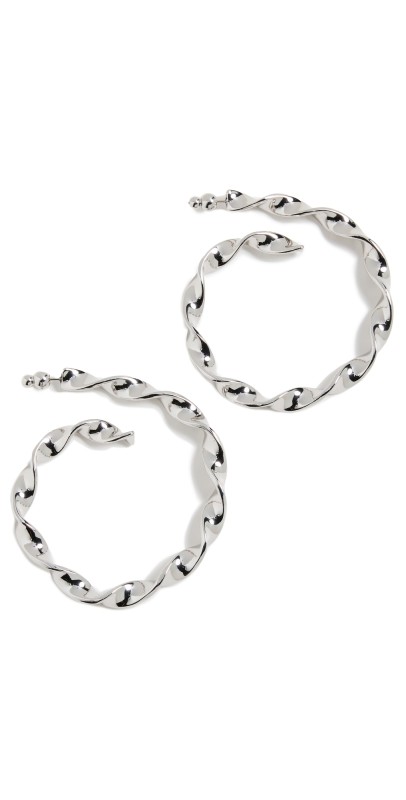 Cult Gaia Ezara Earrings Shiny Silver