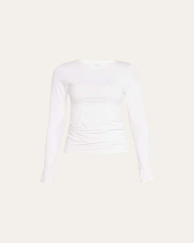 Magnetic Long-Sleeve Mesh Top