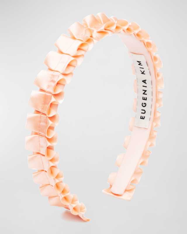 Rafaela Ruffled Satin Headband