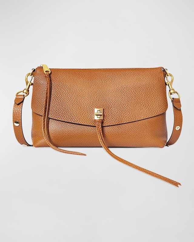 Darren Zip Leather Crossbody Bag