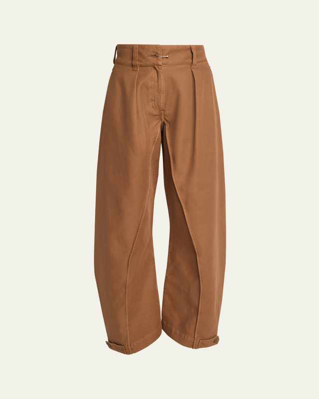 Twisted Seam Wide Leg Trousers