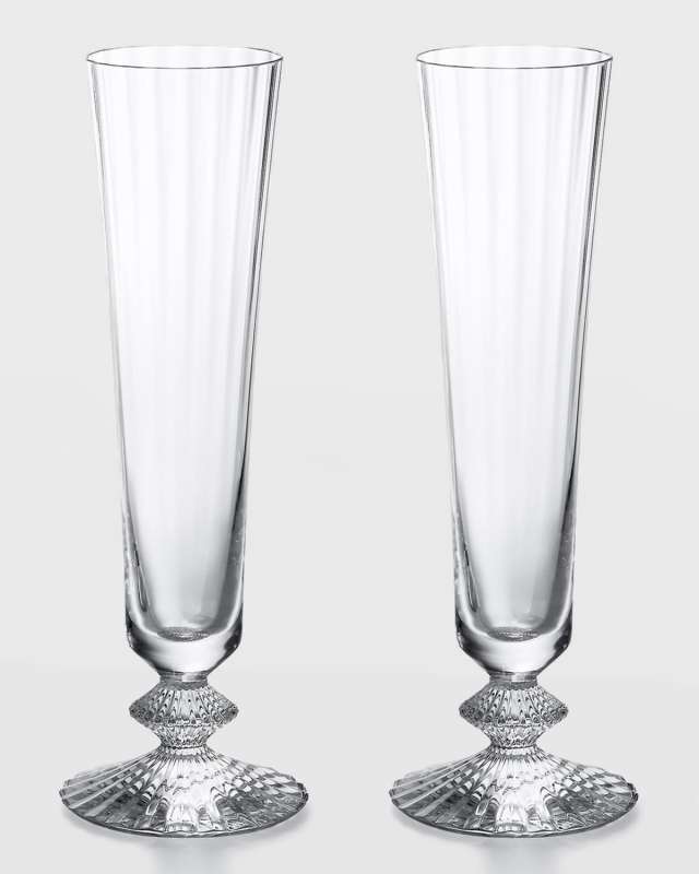 Mille Nuits Champagne Flutes, Set of 2